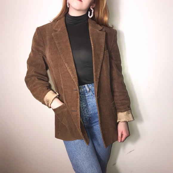 Vintage Jackets & Blazers - Vintage Chestnut Corduroy Blazer